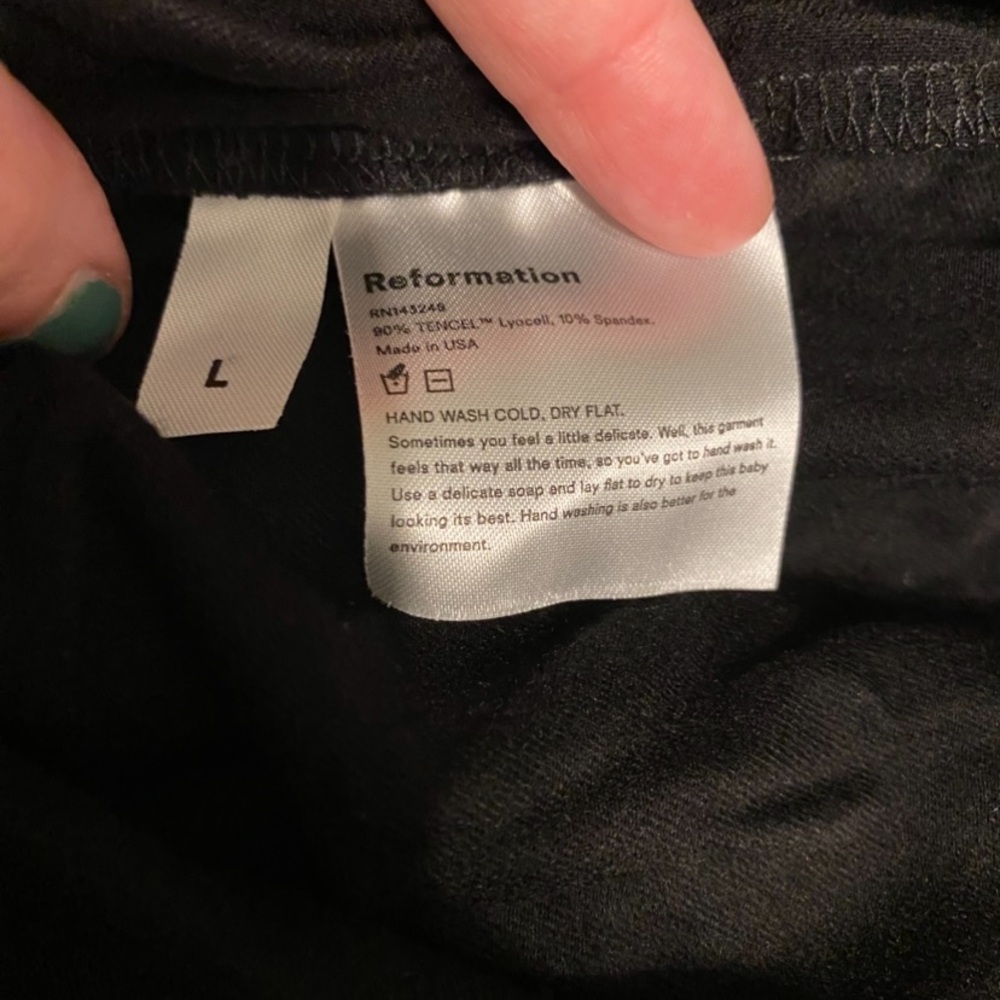 Reformation Classic Black Midi Dress - Picture 4 of 4